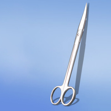 醫用剪刀彎尖款100mm造口手術拆線剪刀鑷子醫療器械家用高端不銹鋼小號剪刀練習工具